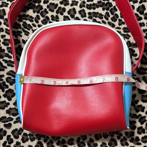 2003 PAUL FRANK β€οΈπ Vintage Zipper Shoulder Bag Y2K Red Blue William the Mouse - Picture 5 of 16